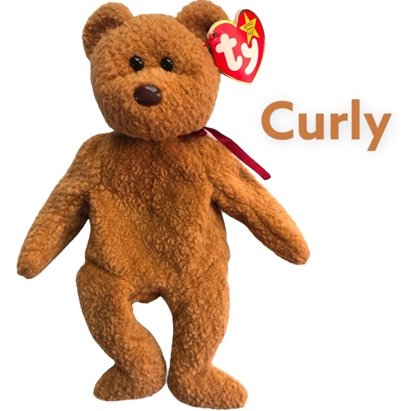 Lot of Beanie Babies Checkers, Curly, and Fuzz - Picture 6 of 11